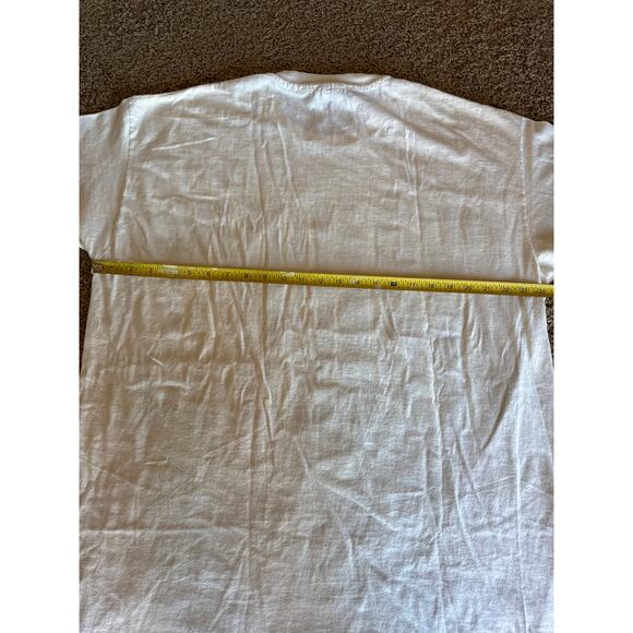 Vintage Syracuse Orangemen USA Made OSFA White Single Stitched Anvil Sleep Shirt - Picture 5 of 6